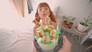 Now she’s free to do whatever she wants! It’s her birthday!