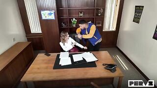 There is no barrier in the workplace for a passionate encounter