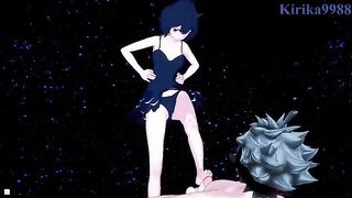 Secre Swallowtail and Asta fucked on the beach in xxx