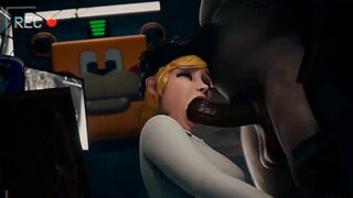 FNAF Security Breach Vanessa got banged in the office of a pizzaplex