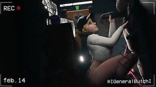 FNAF Security Breach Vanessa got banged in the office of a pizzaplex