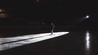 Figure skater cheats on her BF with a risk in the locker room