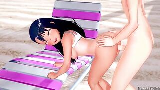 Hayase Nagatoro’s sexy body is irresistible, she gets fucked on the beach by a big Japanese cock