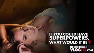 Massage Pounding Interview BTS featuring stunning Aidra Fox