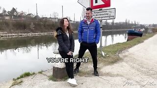 Public sex with Mini Julia, the petite Austrian star