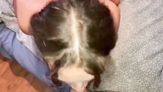 The guy prepared his cock for a long sex session with a busty neighbor