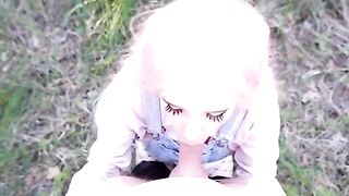 A girl with pink hair is always ready to pounce on a cock!
