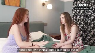 The girlfriends are in for a hot threesome sex party with two guys