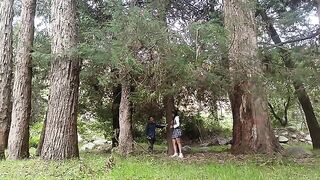 A forest is the place where every girl would agree to have her pussy licked