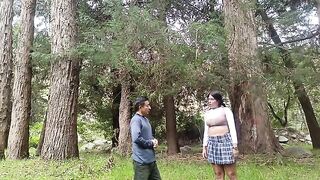 A forest is the place where every girl would agree to have her pussy licked