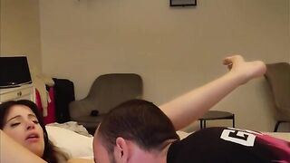 A girl squeezed all possible orgasms from herself, it was a great effort