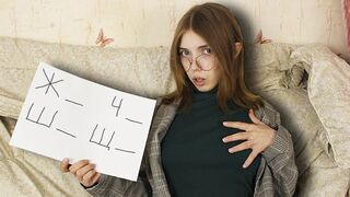 Hypnosis with boobs, learning rules has never been so easy. A young and cute hypnotherapist helps her client by using her irresistible boobs to make him obey her every command. This steamy session, filled with the kind of forbidden attraction that 18-year