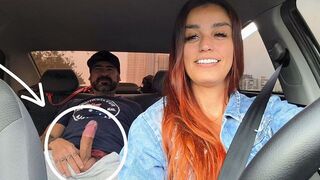 The hot passenger noticed the stop sign from the start, but she didn't care