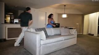 Black girl’s big tits love to be squeezed and slapped hard