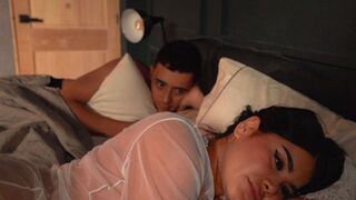 I couldn’t sleep thinking about his lips and her moans, so I watched porn