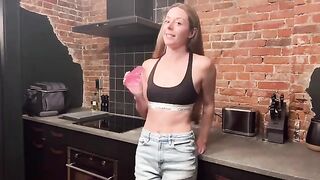 A reward for the beautiful girl in the form of passionate kisses