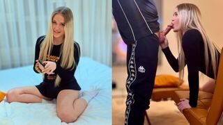 A beautiful girl never gets tired of her stepbrother's cock