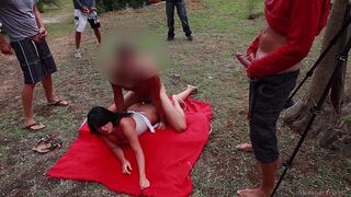 Beach orgy with Alexandra Wett and creampie for everyone in 2026