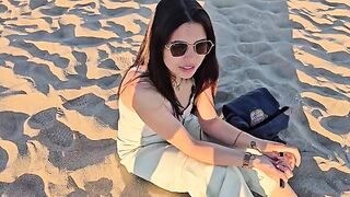 An empty beach isn’t exactly the right spot for intimacy