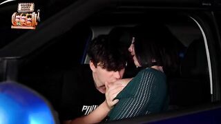 A young and sexy girl was fucked in her wet pussy in the car