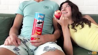 I finger her ass and then fuck her mouth with cum