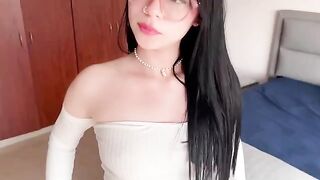 A cute white girl with small boobs gets fucked hard