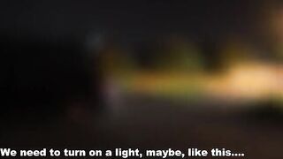 Babe fucked by several guys in the car, a wild dogging scene