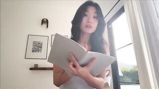 Asian step sister shares her bed for family therapy