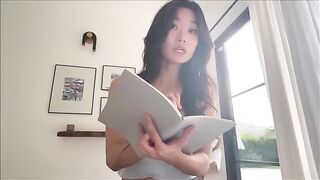 Asian step sister shares her bed for family therapy
