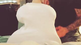 You gotta see this guy's big tits worship action, it's intense!