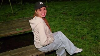 A beautiful girl got fucked by a stranger in the park
