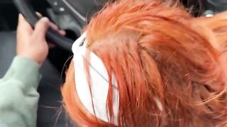 A beautiful ginger girl got a huge facial after a passionate session