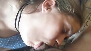 The girl experienced multiple orgasms while her man fed her his cum, captured in stunning detail