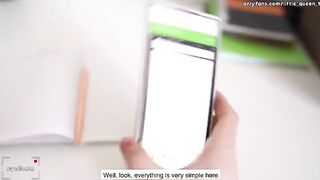 Student fucks teacher on the table in 4K POV