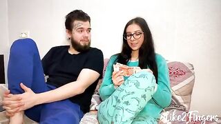 Stepbrother fucked tight asshole of cute Russian stepsister