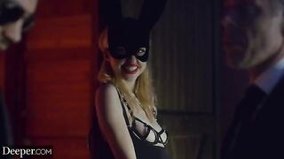 Blonde Chloe Cherry gets fucked in a hardcore DP scene